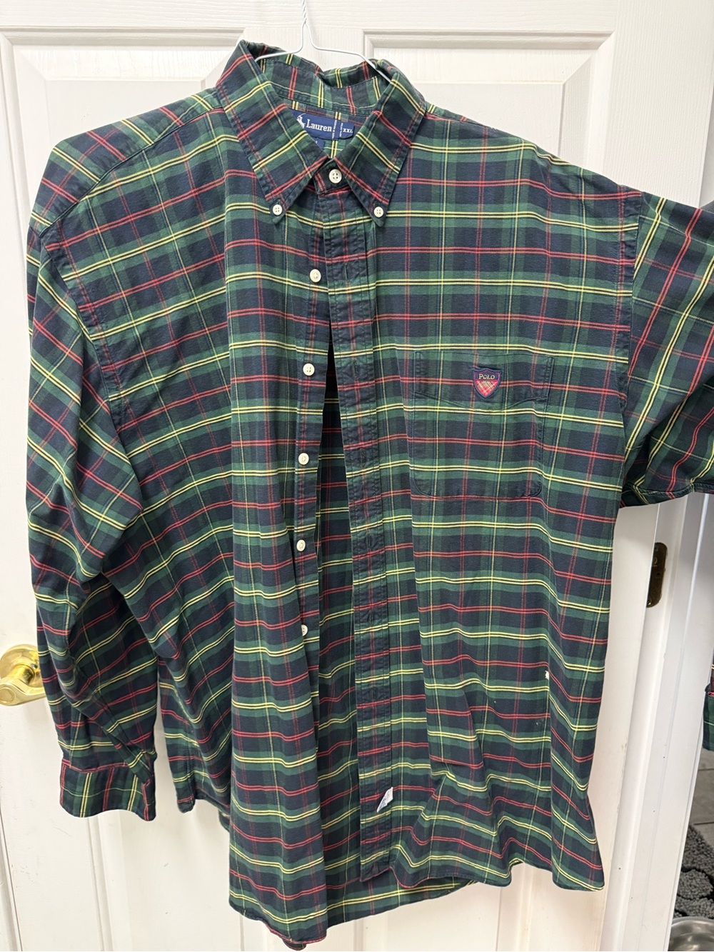 Polo by Ralph Lauren Dark Green Plaid Button-Down Shirt